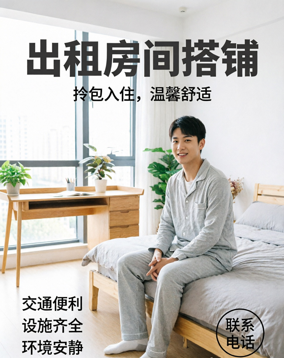 【Prato】中国街附近单双人房间搭铺（环境好，可存车）
