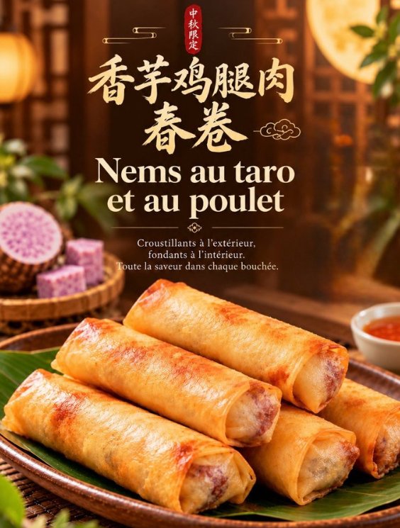 【小巴黎】自制香芋鸡肉春卷