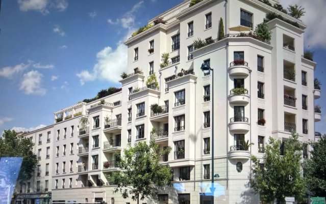 【Hauts-de-Seine（92省）】Asnières新楼盘开盘（三房一厅，赠写字房及6个月免贷