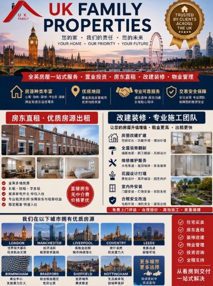 【全英国】房东直租及改建装修