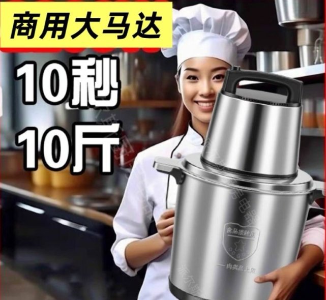 【小巴黎】大功率商用绞肉机出售（不锈钢碎菜，6/10/16升）