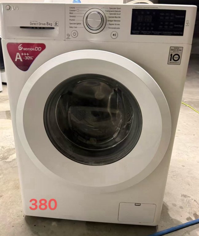 【Prato】九成新LG洗衣机出售（8kg，380€包送货安装）
