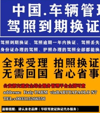 【全德】中国驾驶证到期换证代办