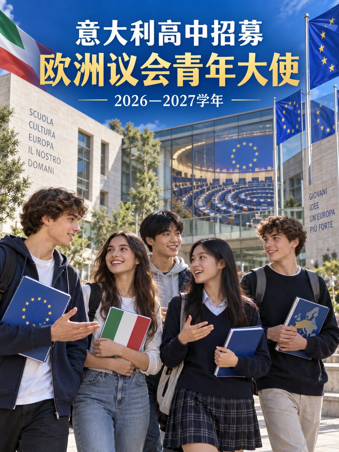 意大利高中招募“欧洲议会青年大使”