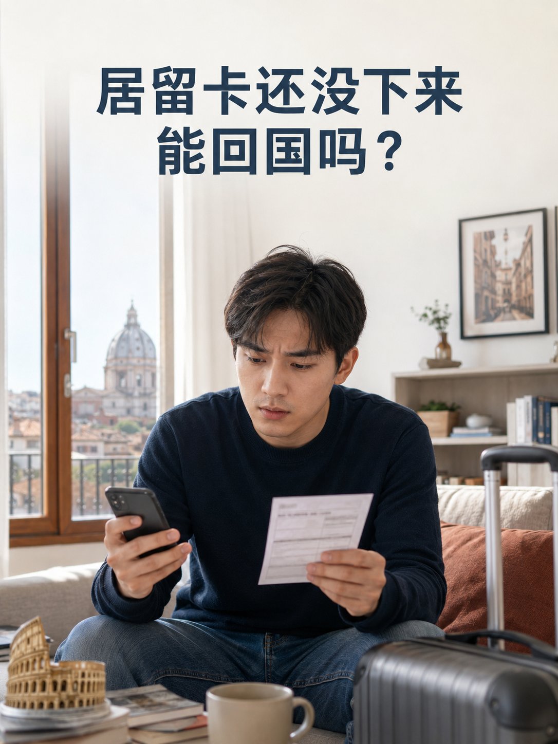 居留卡还没下来，拿着续居留回执能回国吗？