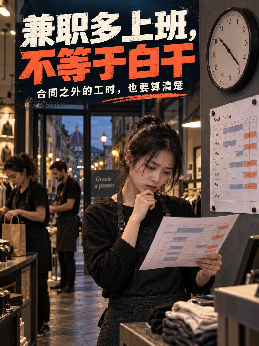 签的是兼职，老板却总叫你多上班。这些工时不能白算