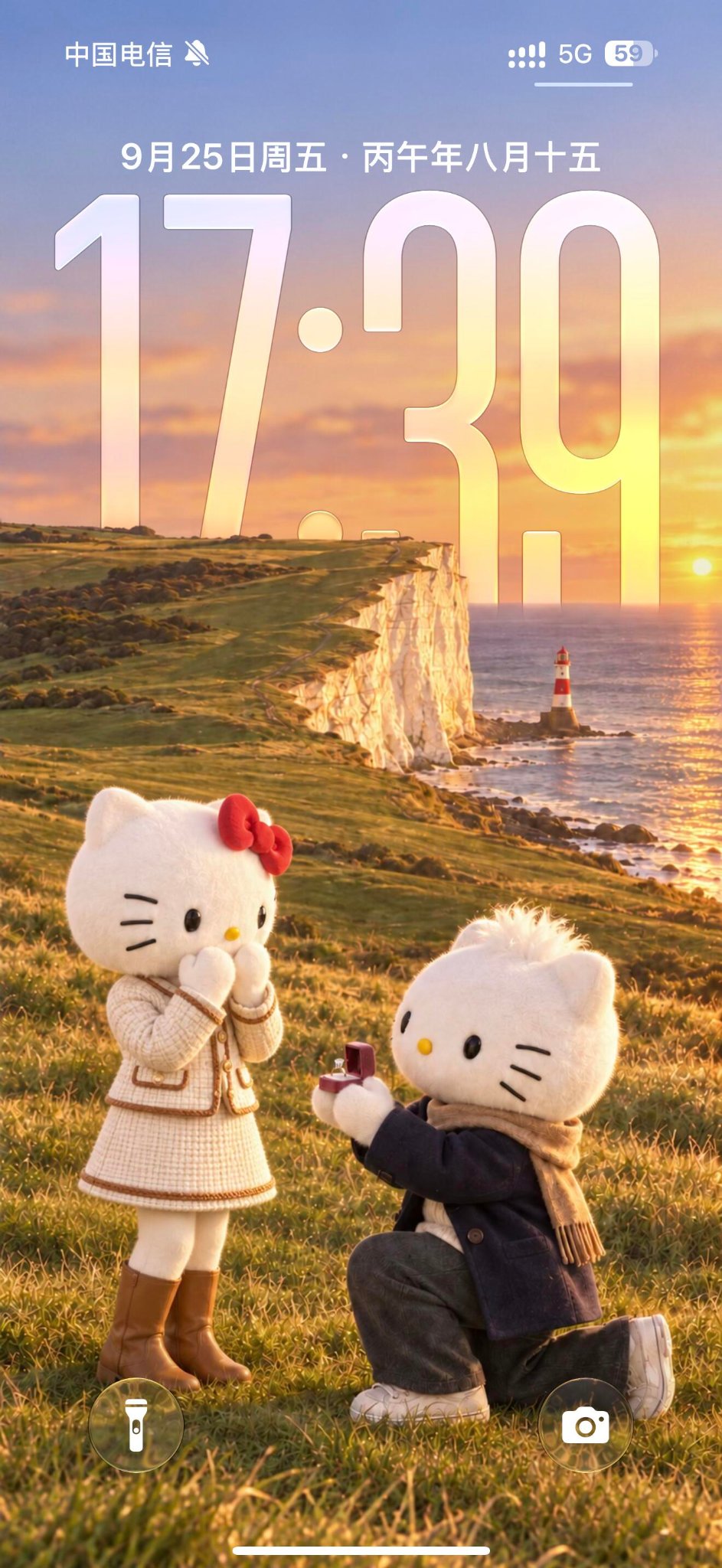 去年今天，他在英国白崖向我求婚了💍