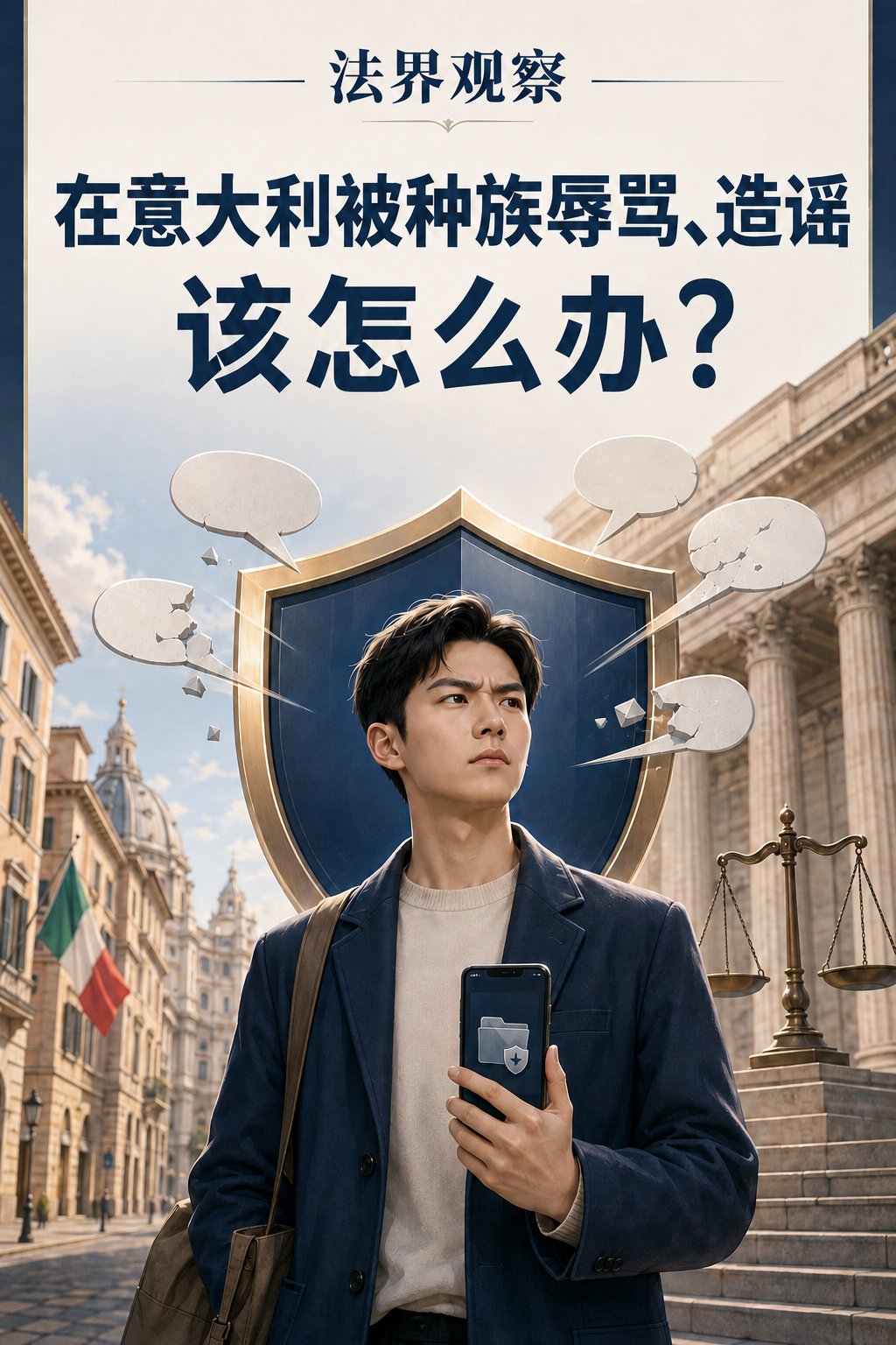 在意大利被种族辱骂、造谣，应该怎么办？