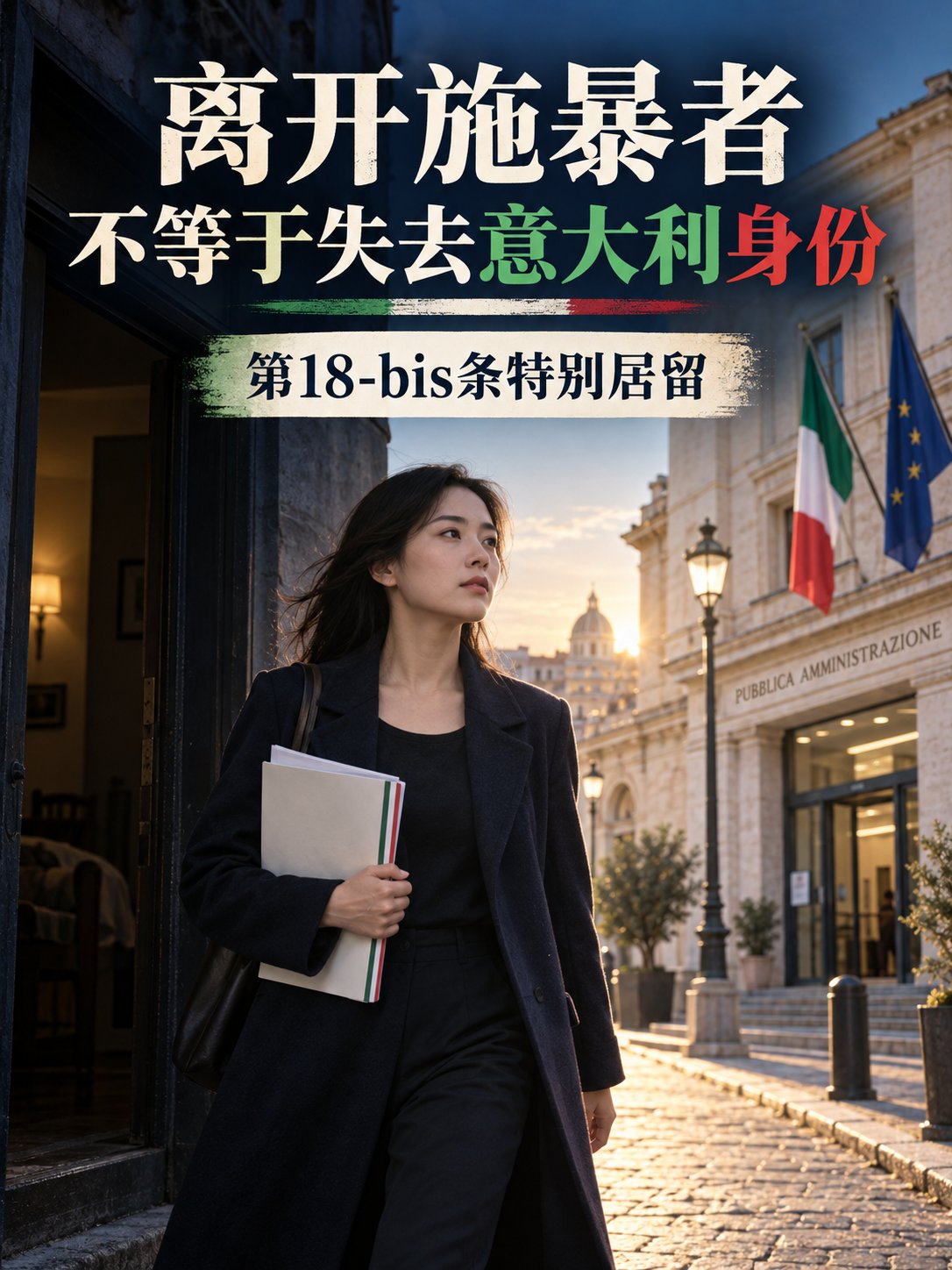 离开施暴者，不等于失去意大利身份