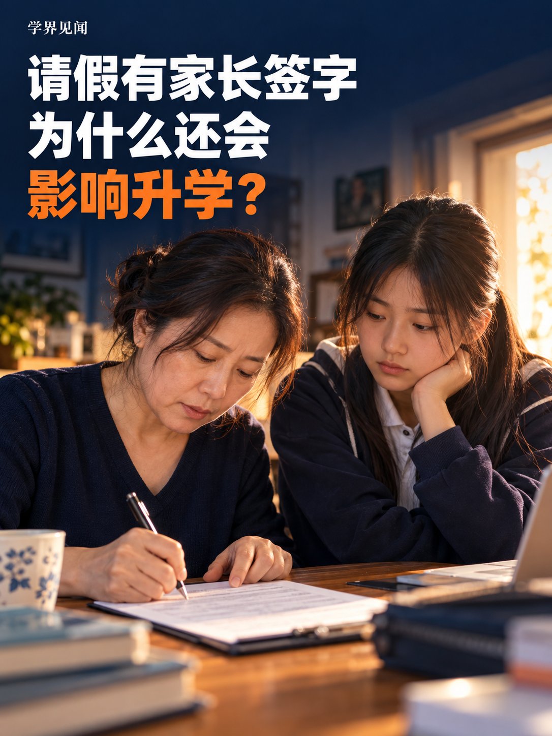 请假都有家长签字，为什么还是可能不能升学？