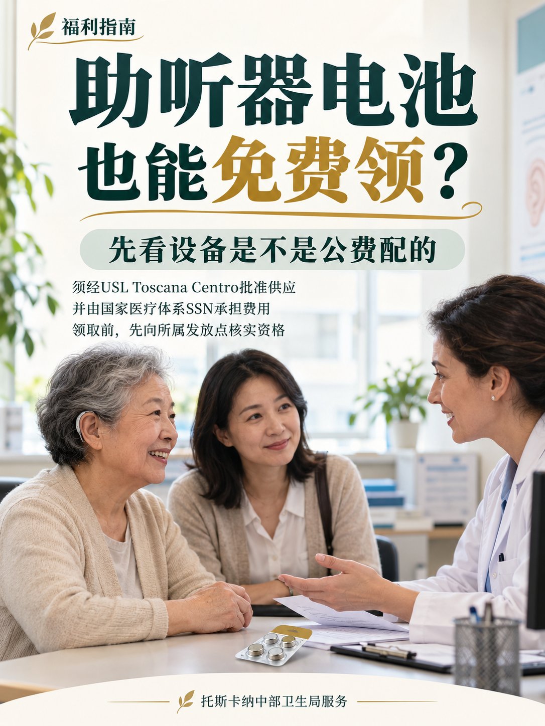 助听器电池也能免费领？先看设备是不是公费配的！