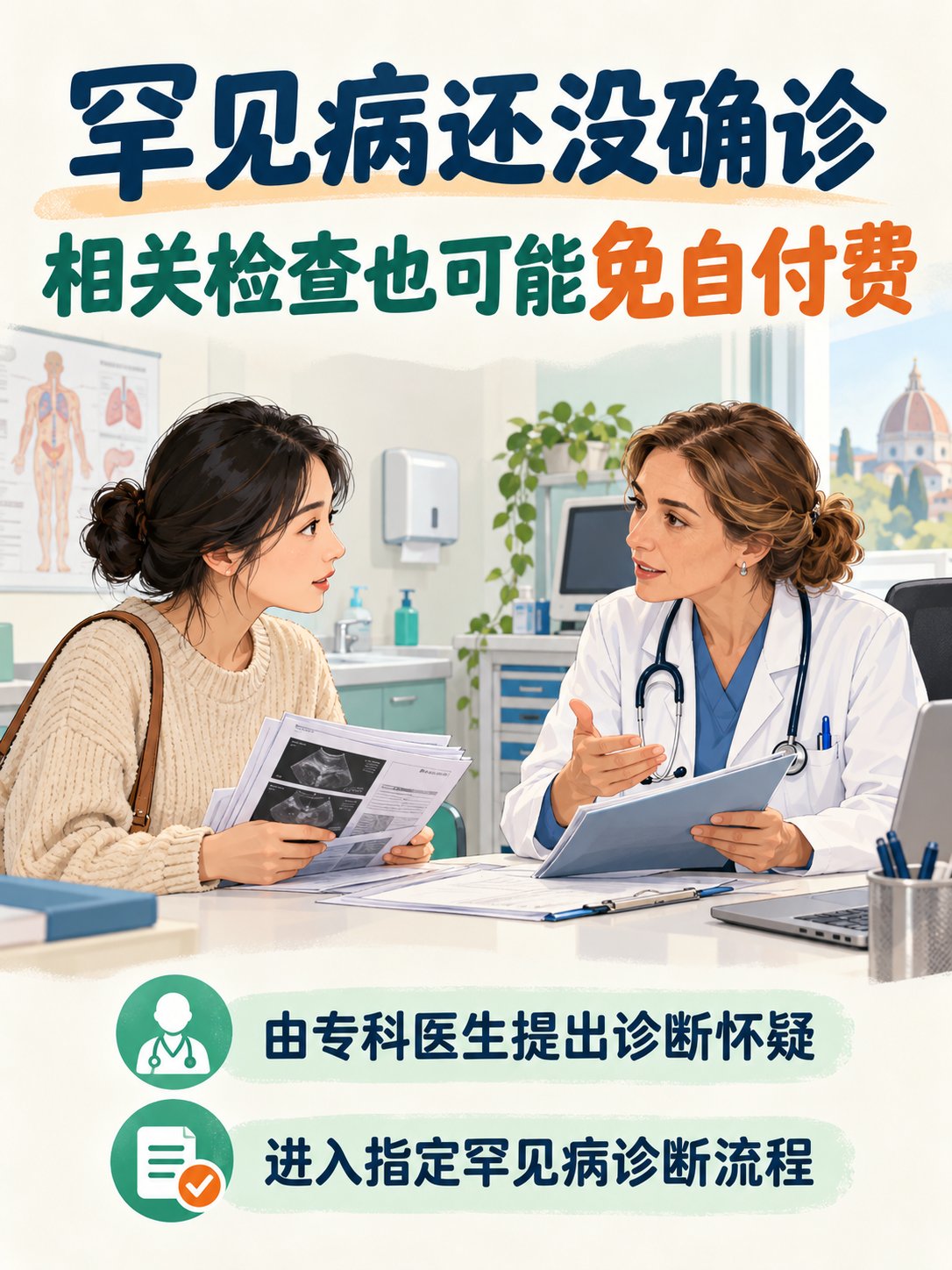 罕见病还没确诊，相关检查也可能免自付费