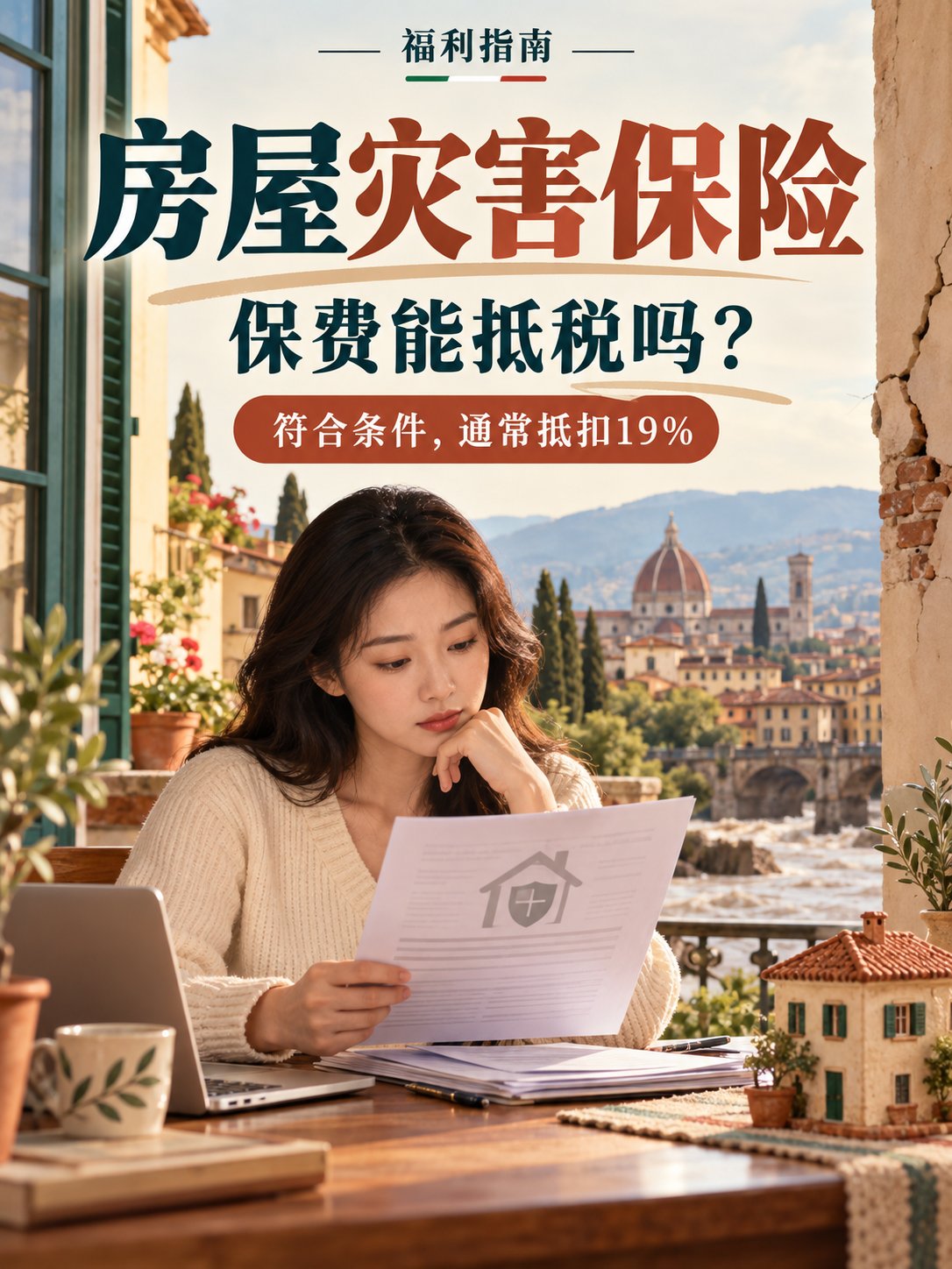 房子买了灾害保险，保费能抵税