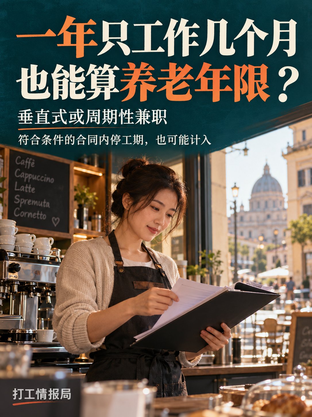 一年只工作几个月，没上班的月份也能算养老年限？