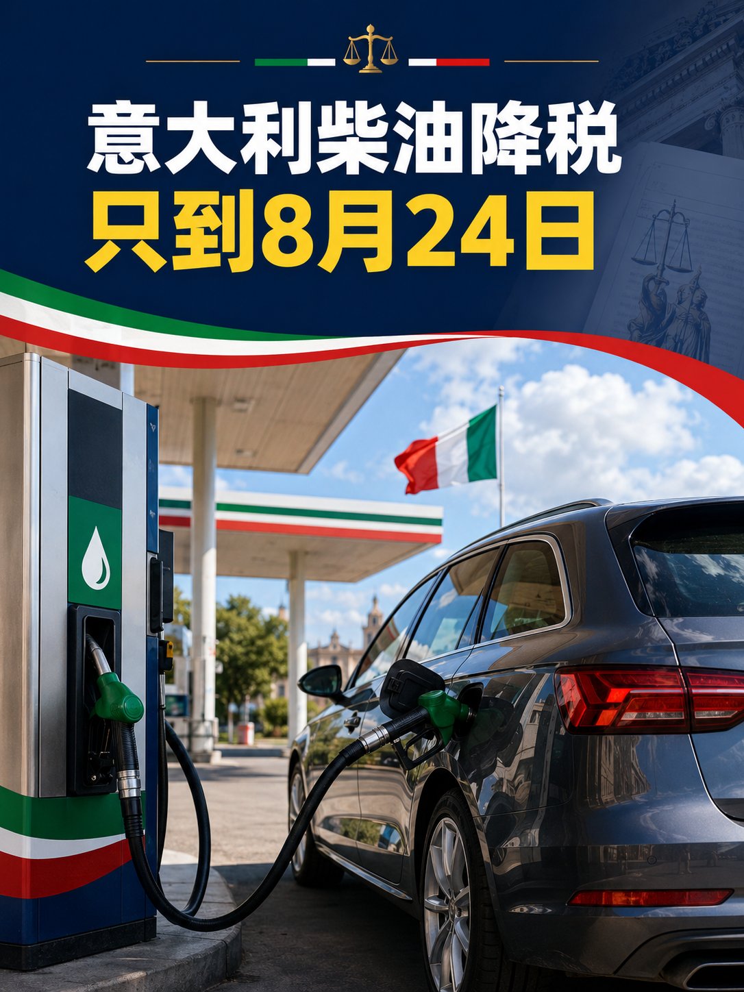 意大利柴油降税只剩最后两天！8月25日起会恢复原价吗？