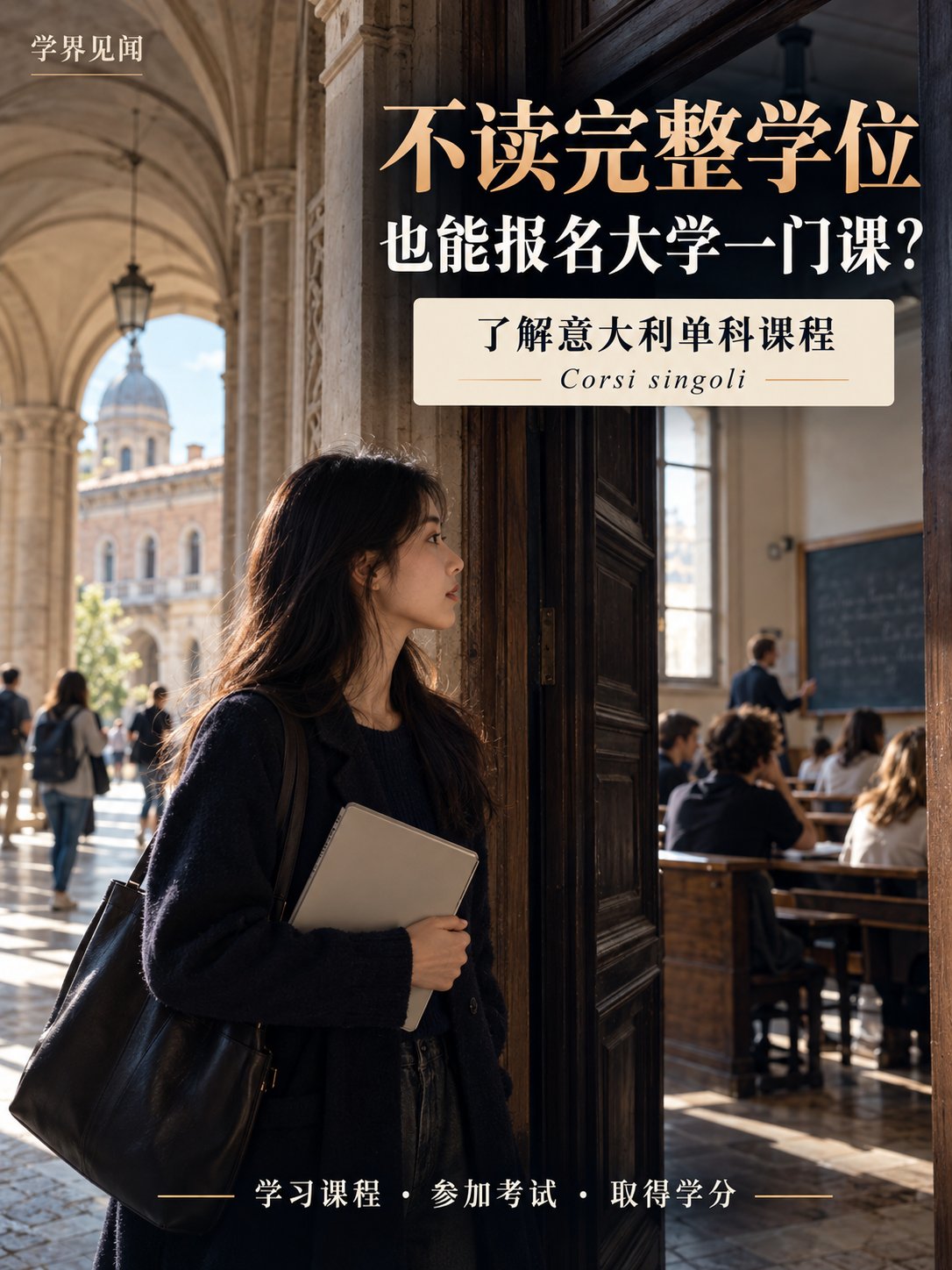 不读完整学位，也能报名大学的一门课？