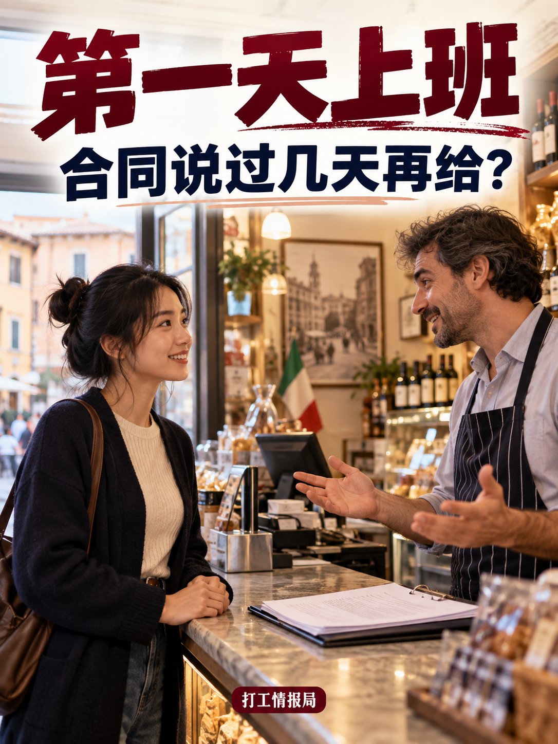 第一天上班，老板只说“合同过几天给”？