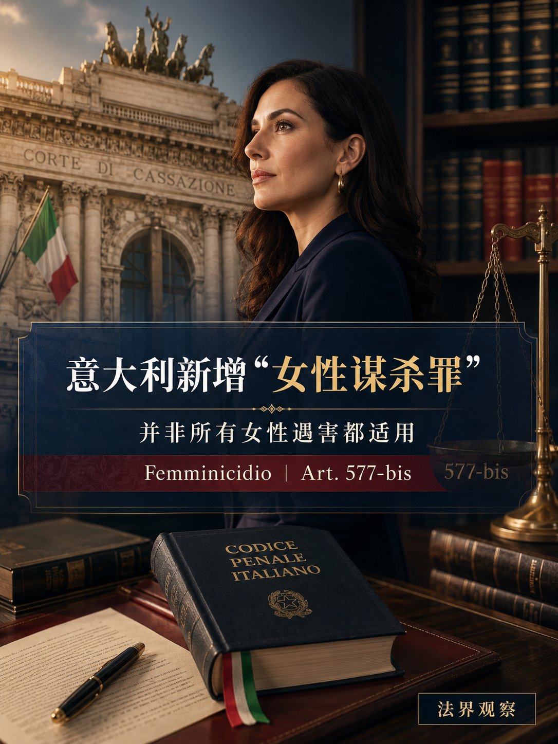 意大利新增“女性谋杀罪”：并非所有女性遇害都适用