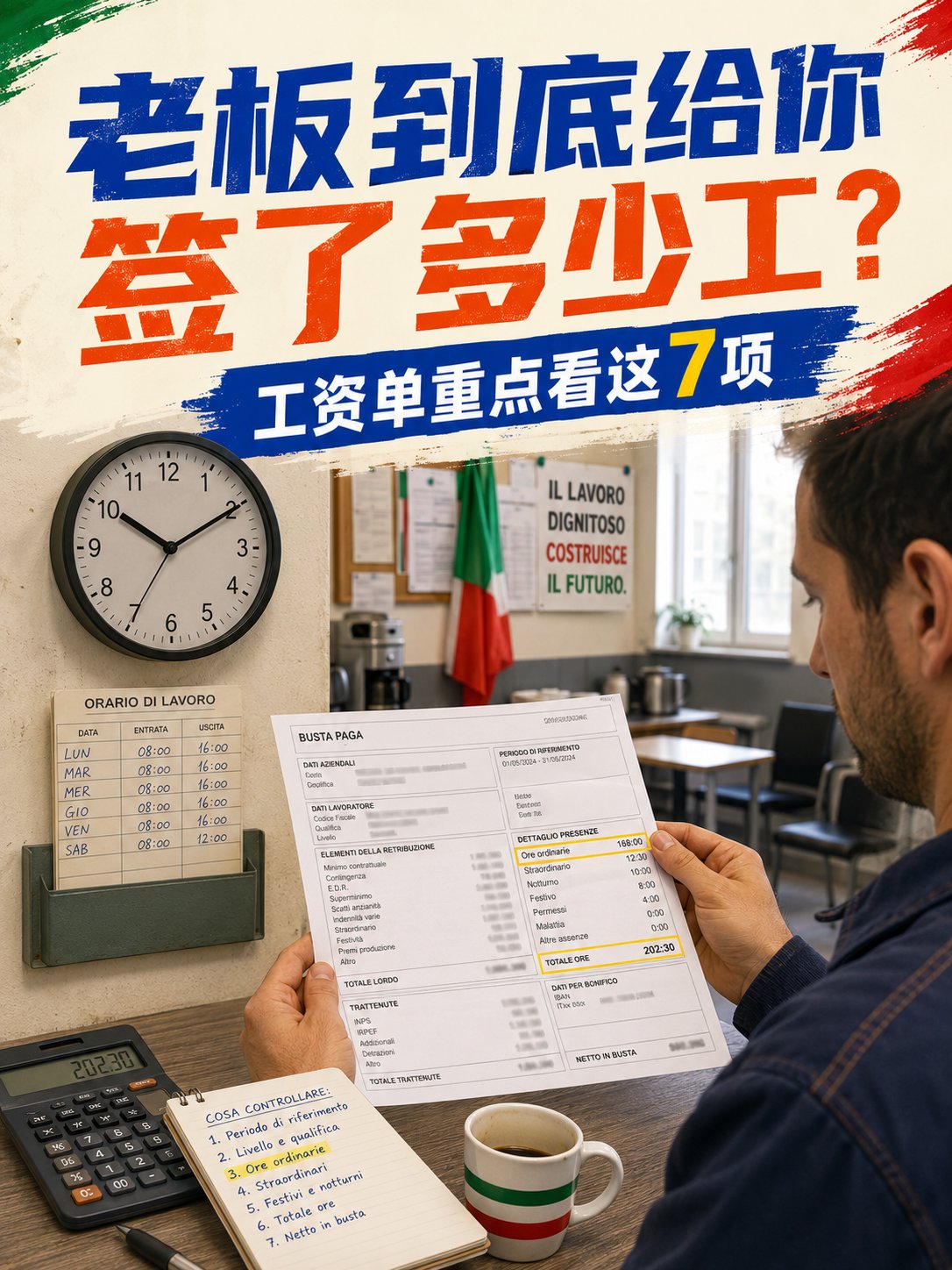 老板到底给你签了多少工？工资单看这7项