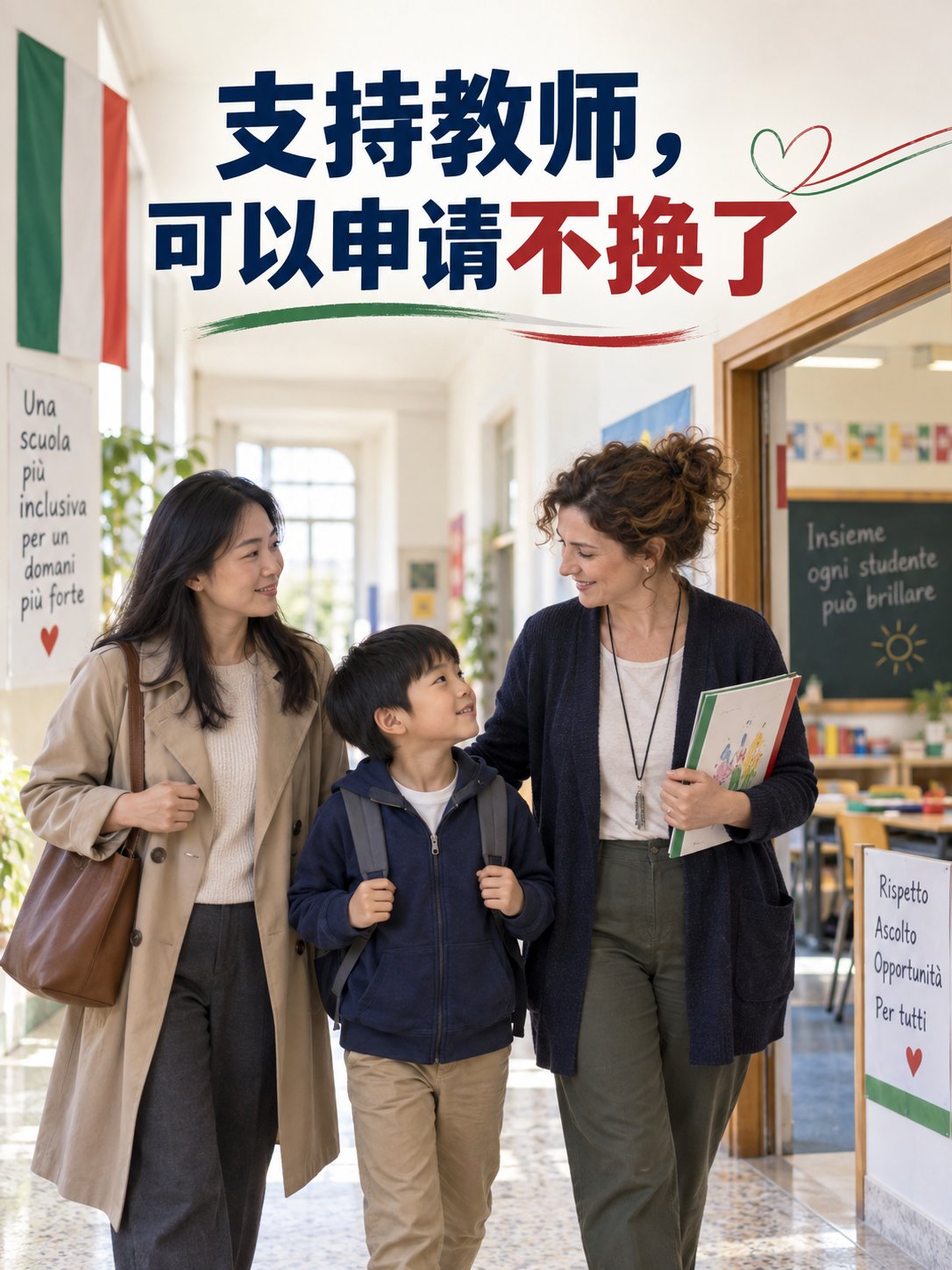 支持教师，可以申请不换了
