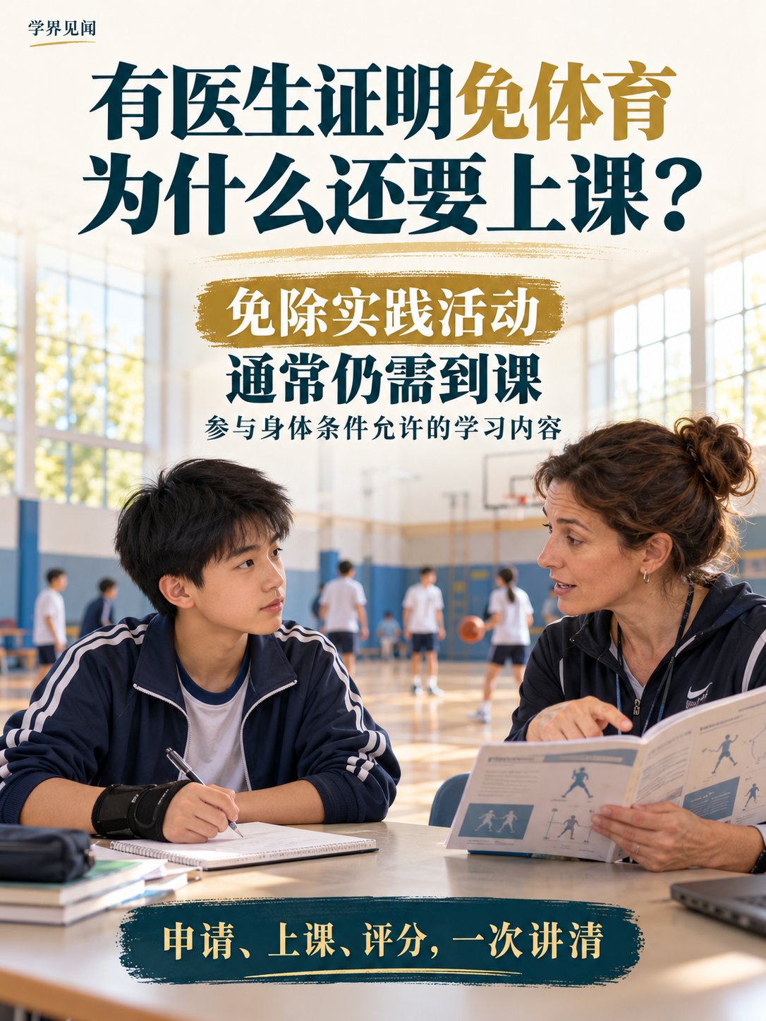 有医生证明免体育，为什么孩子还是要上体育课？