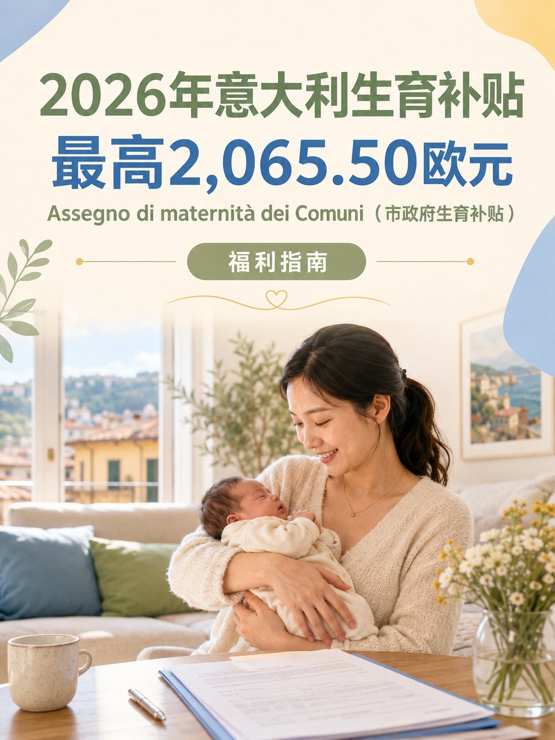 孩子出生后别只盯着INPS，这项福利要向市政府申请