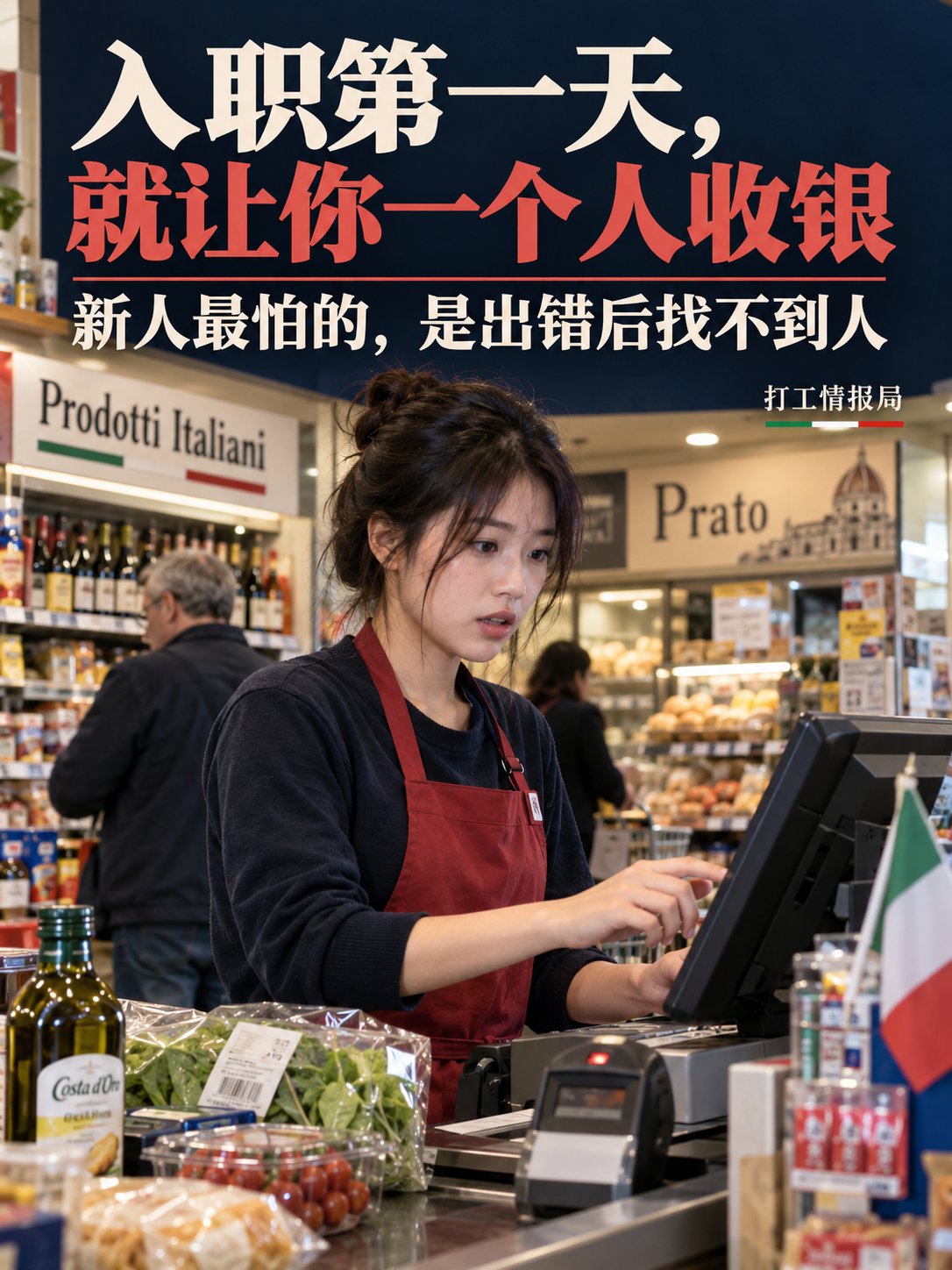 入职第一天，就让你一个人收银