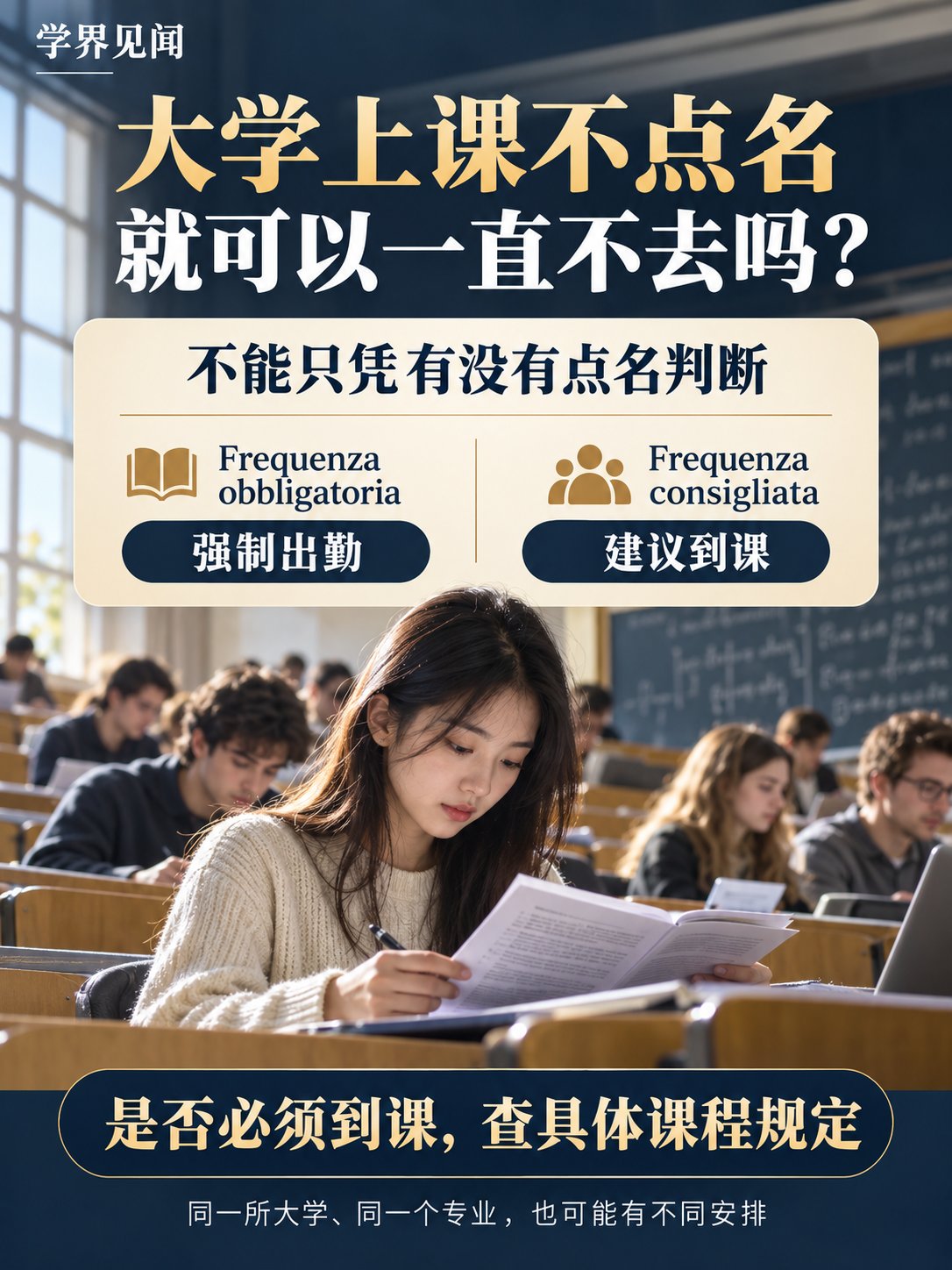 大学上课不点名，就可以一直不去吗？
