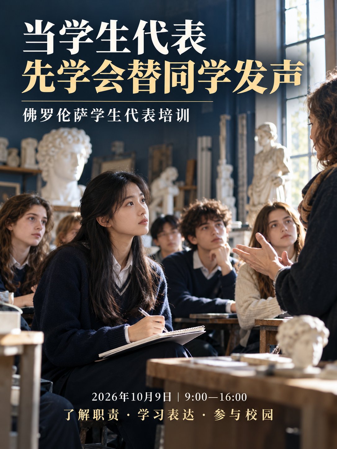 当学生代表，也需要先学会表达和协商