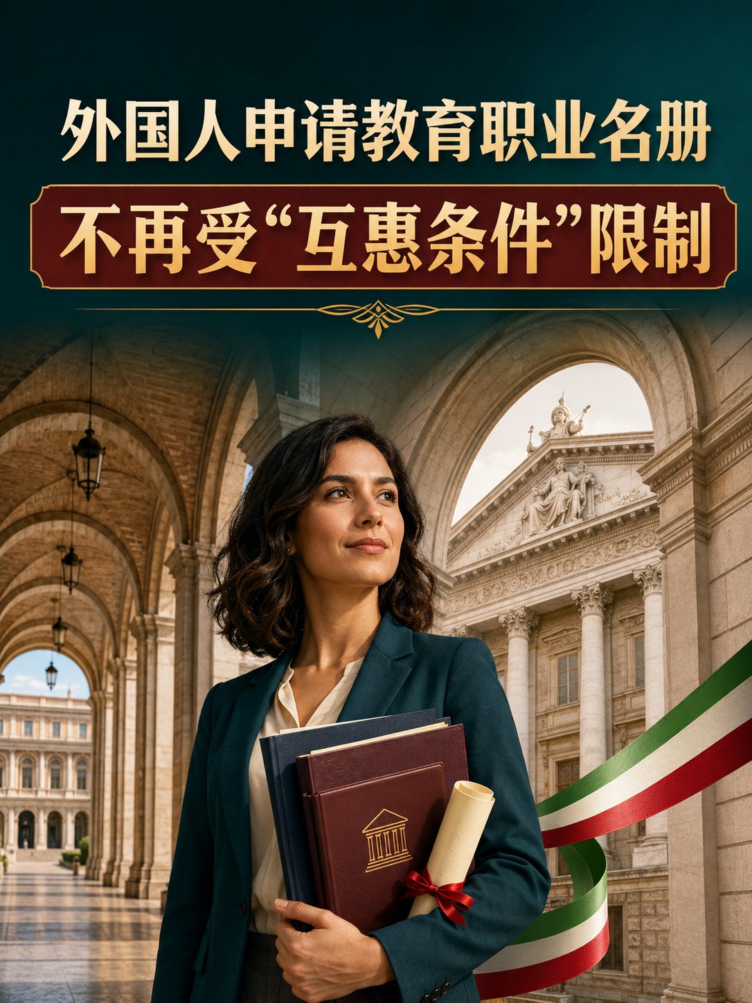 非意大利人从事这两类教育工作，不再受“互惠条件”限制