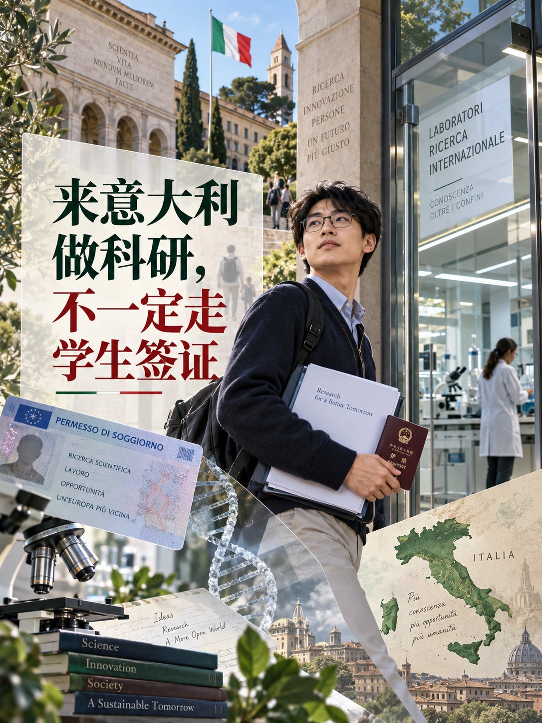 来意大利做科研，不一定走学生签证