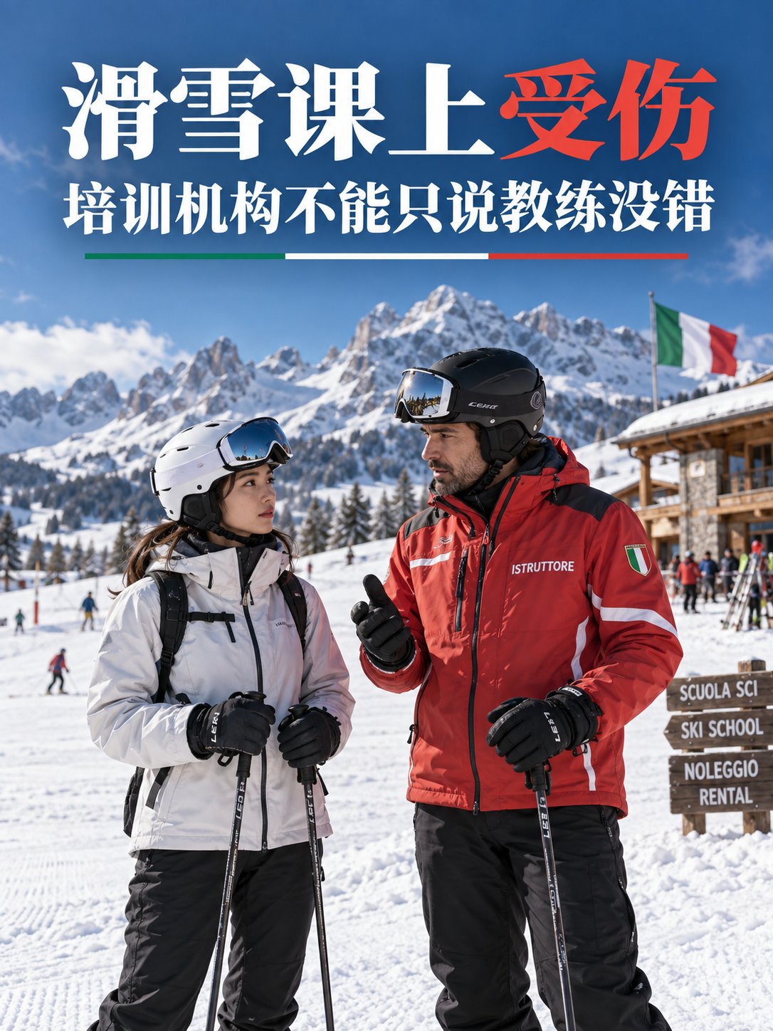 滑雪课上受伤，培训机构不能只说教练没错