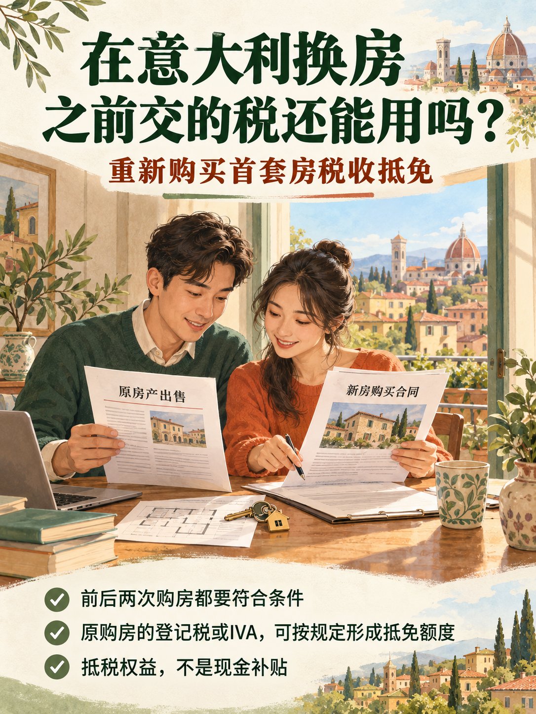 在意大利换房，之前交的购房税还能抵扣吗？
