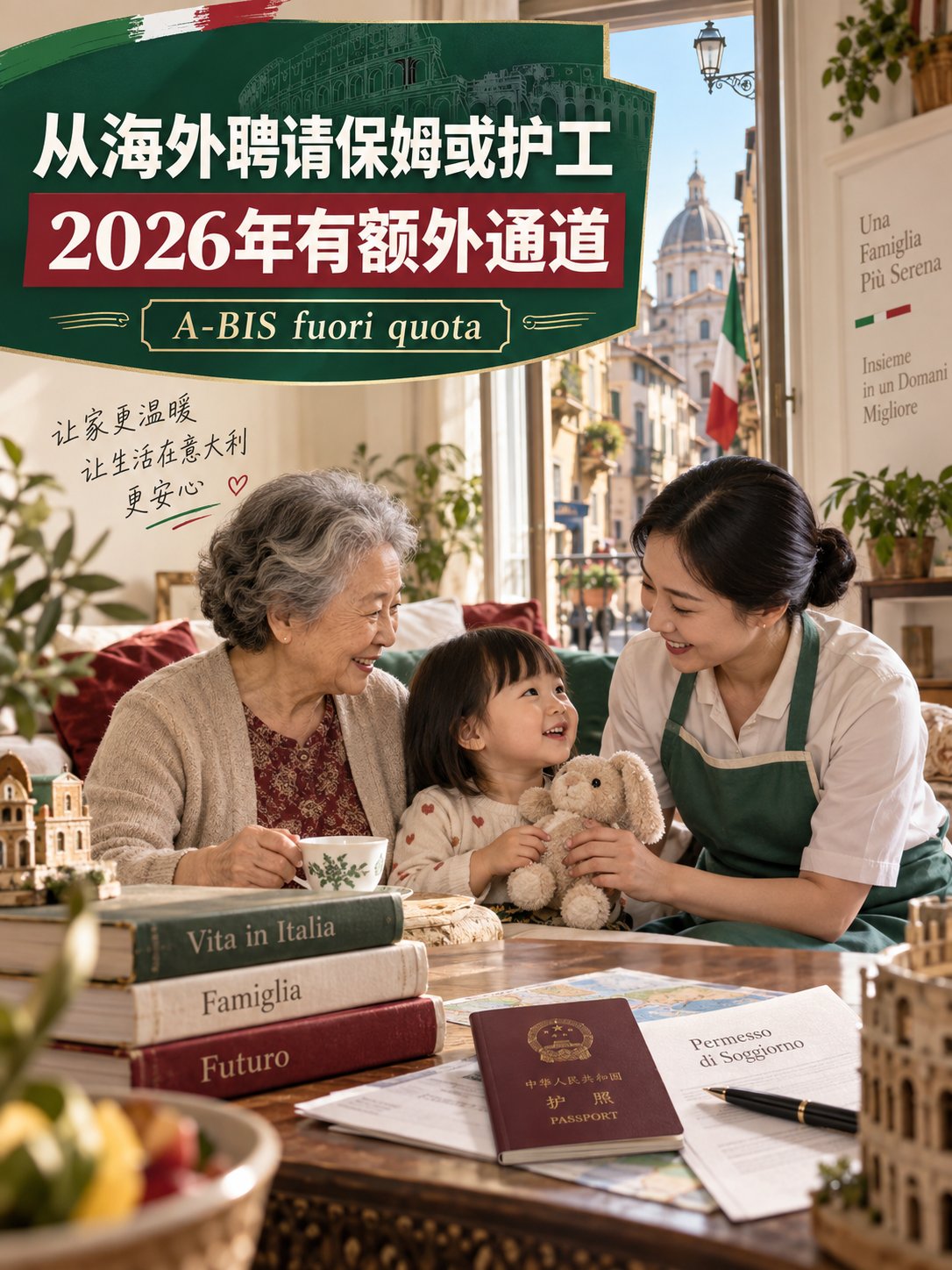 想从海外请保姆来意大利？2026年有一条额外通道
