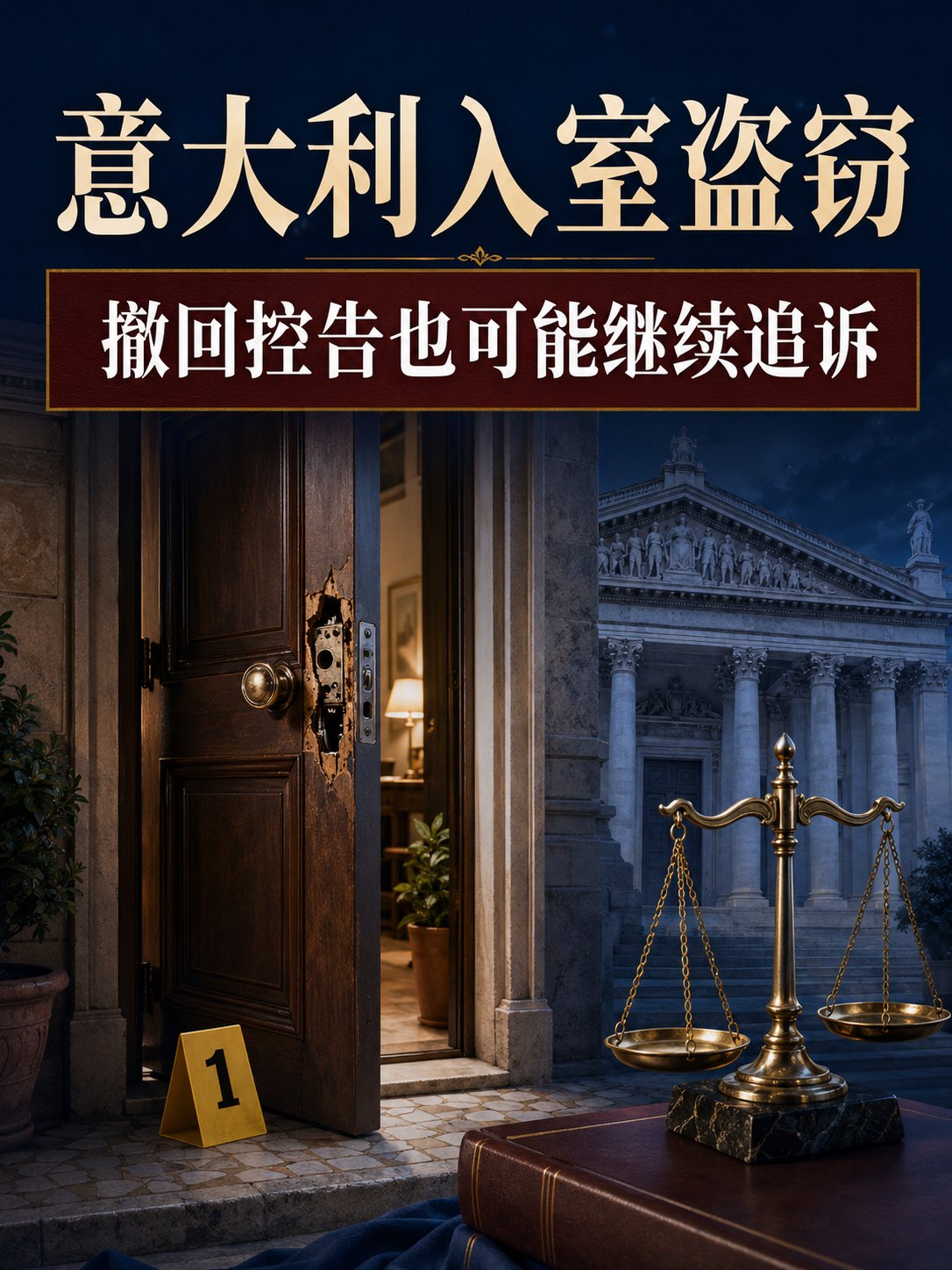 意大利入室盗窃，即使受害人撤回控告也可能继续追诉
