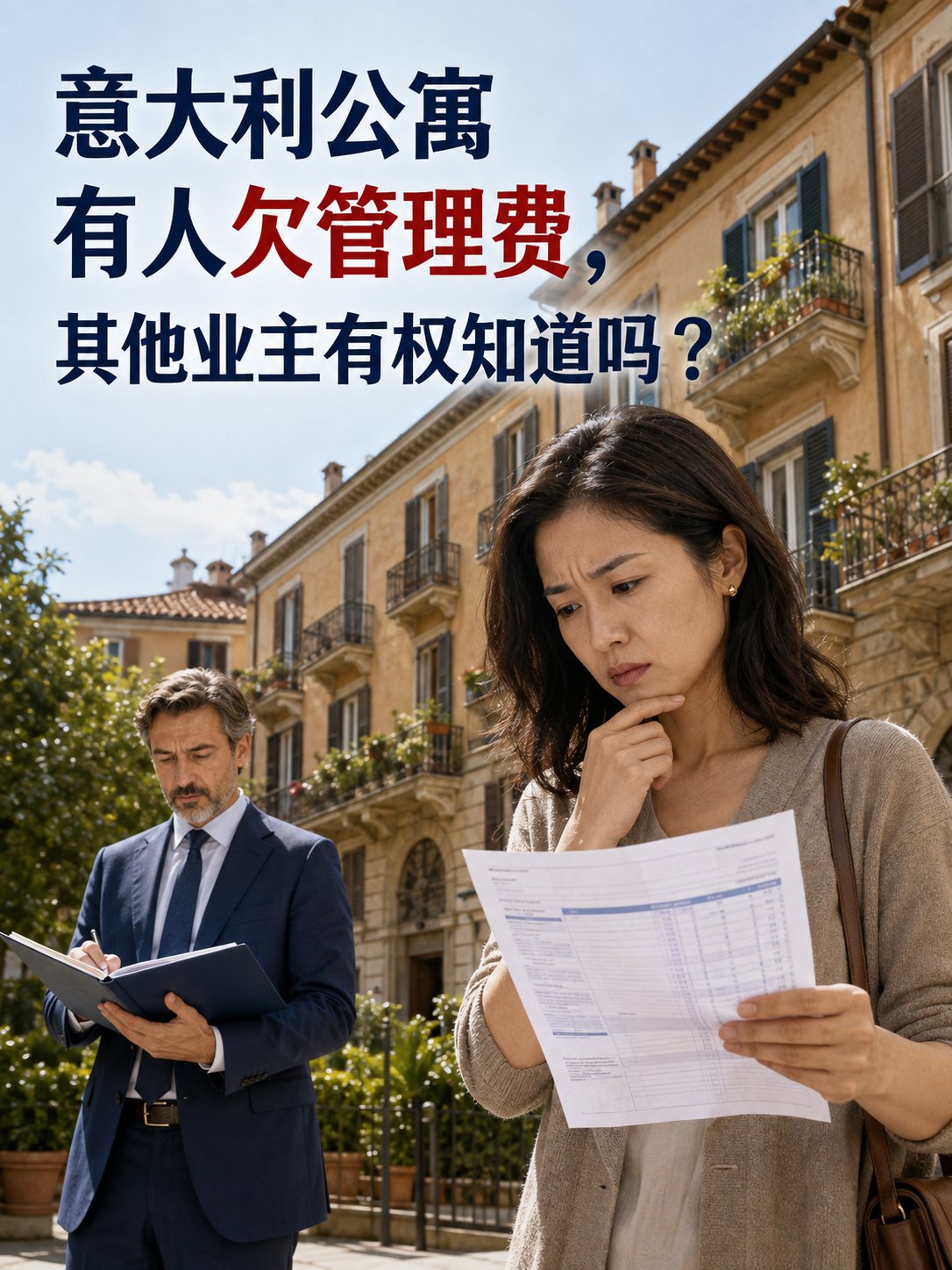 意大利公寓有人欠管理费，其他业主有权知道吗？