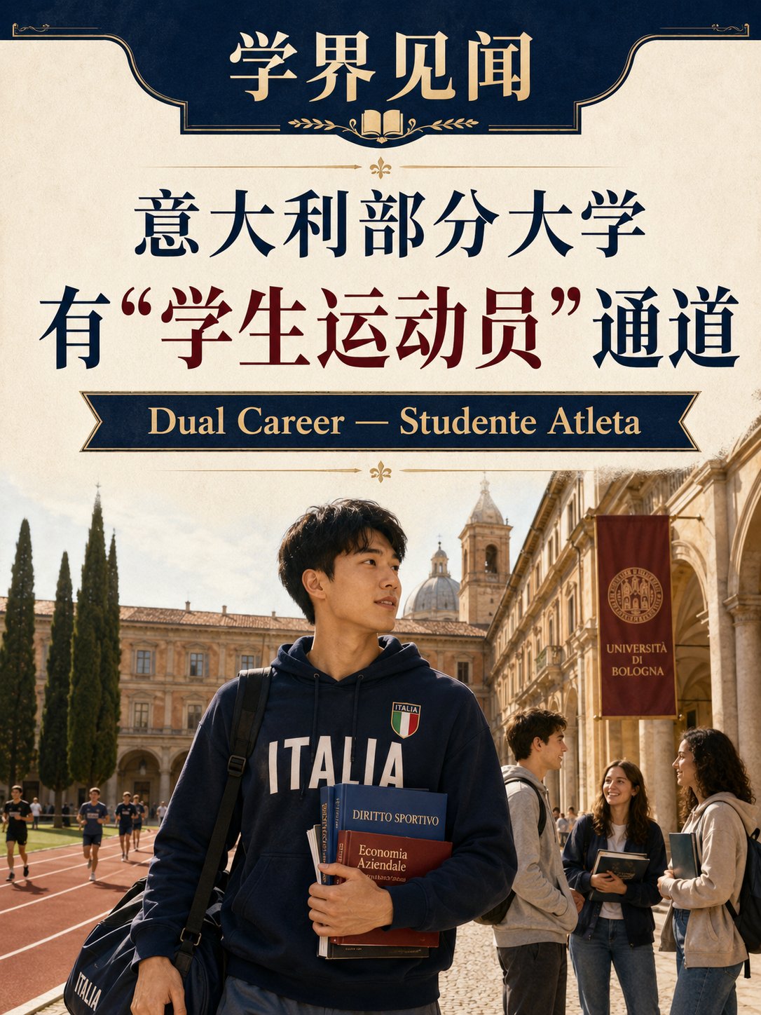 意大利部分大学有“学生运动员”通道