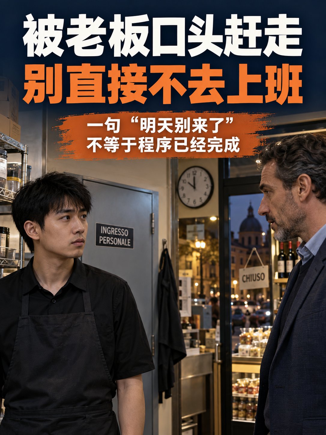 被老板口头赶走，别直接不去上班