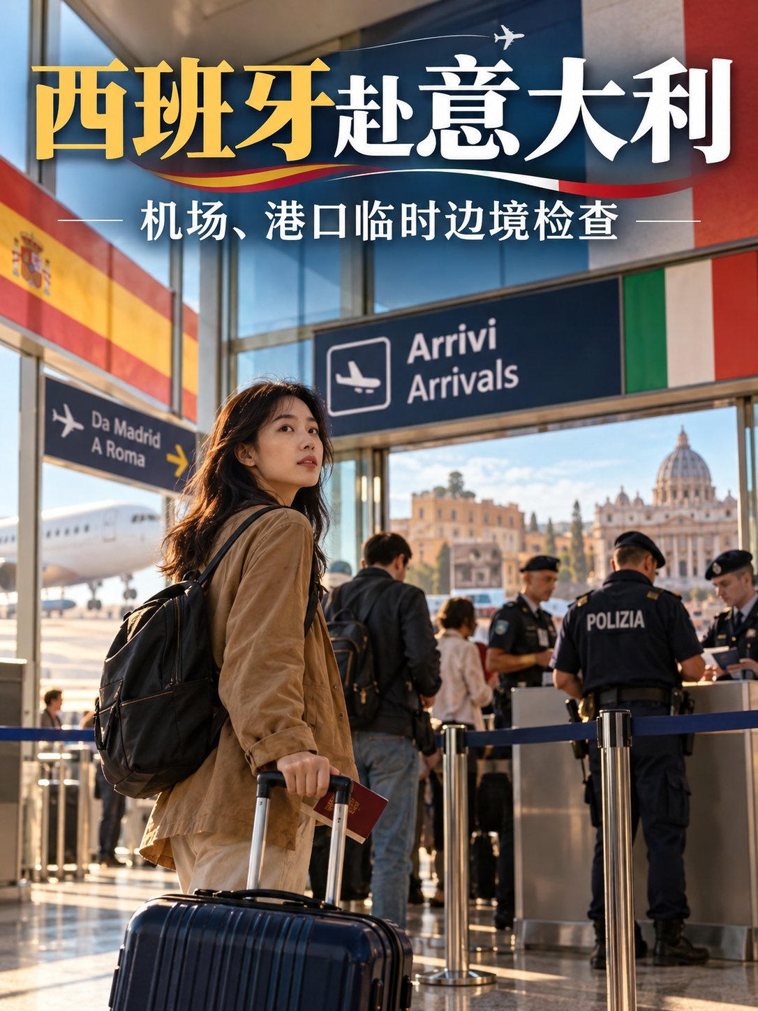 从西班牙到意大利，机场和港口临时恢复边境检查