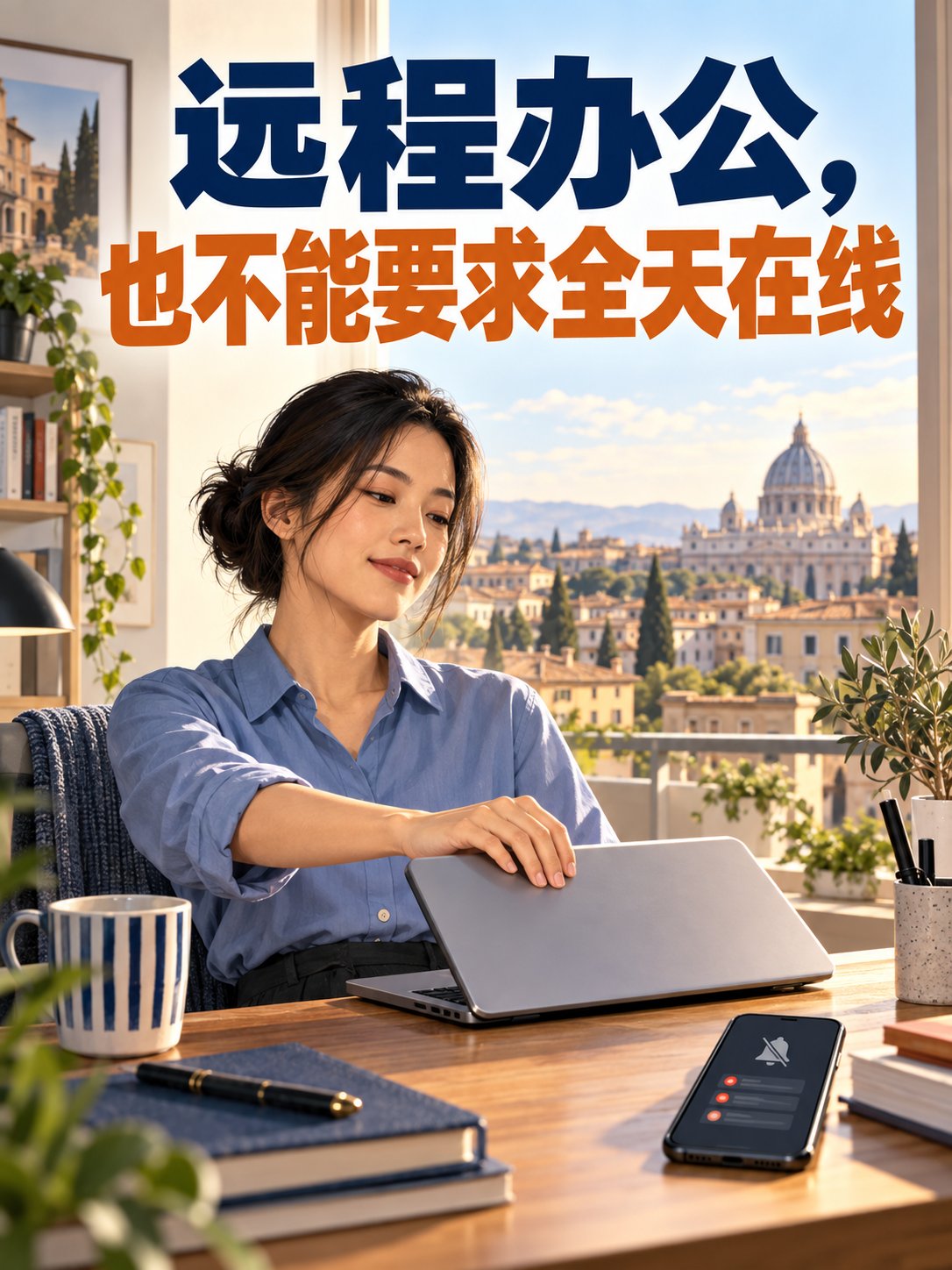 远程办公，也不能要求全天在线
