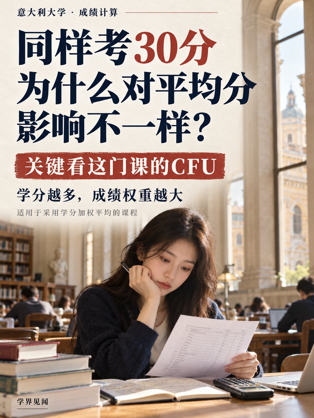 同样考30分，为什么有的课更能拉高平均分？