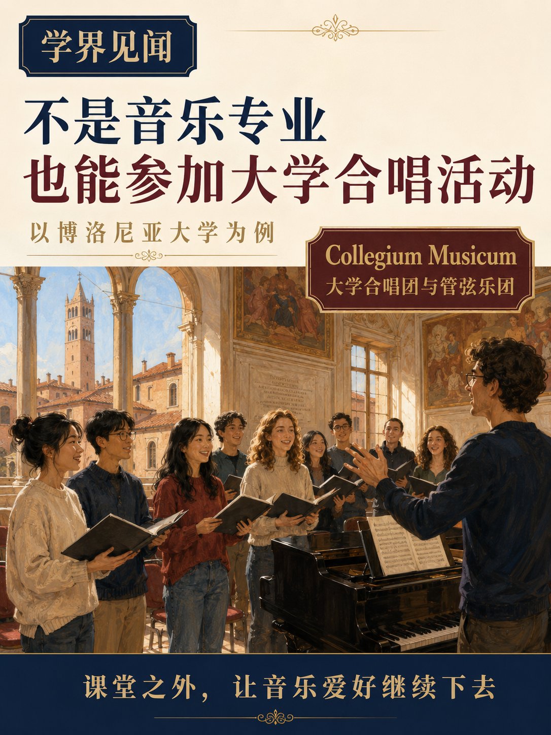 不是音乐专业，也能参加意大利大学合唱活动