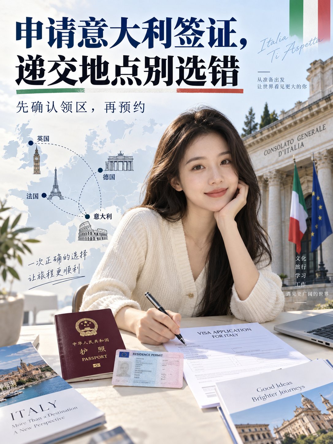 申请意大利签证，递交地点别选错