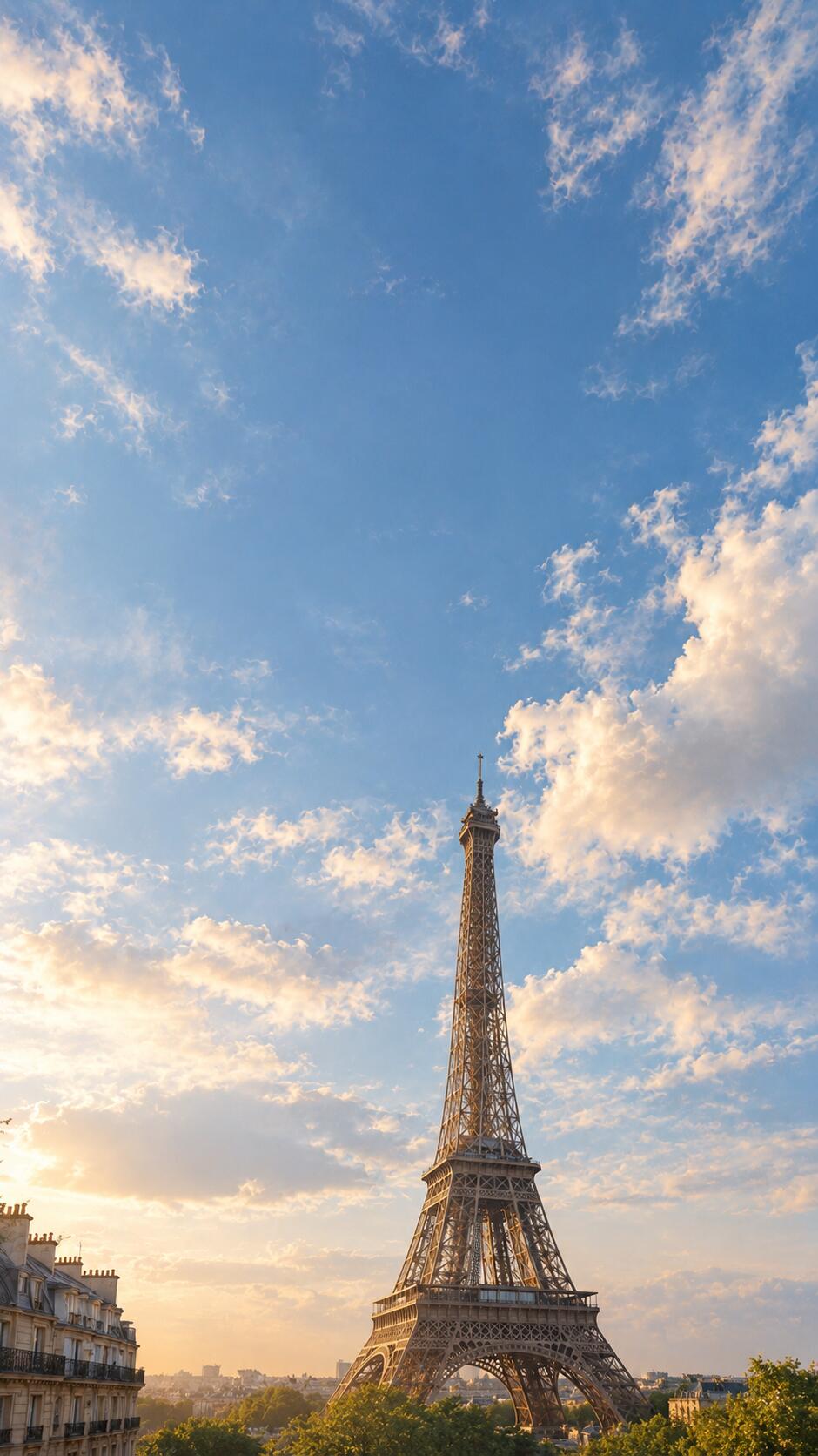 巴黎铁塔风景｜手机壁纸
