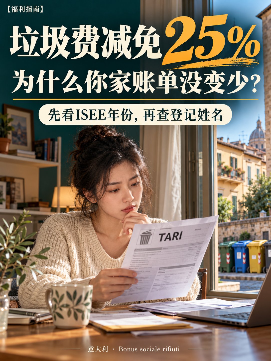 意大利垃圾费减免25%，为什么你家账单没变少？