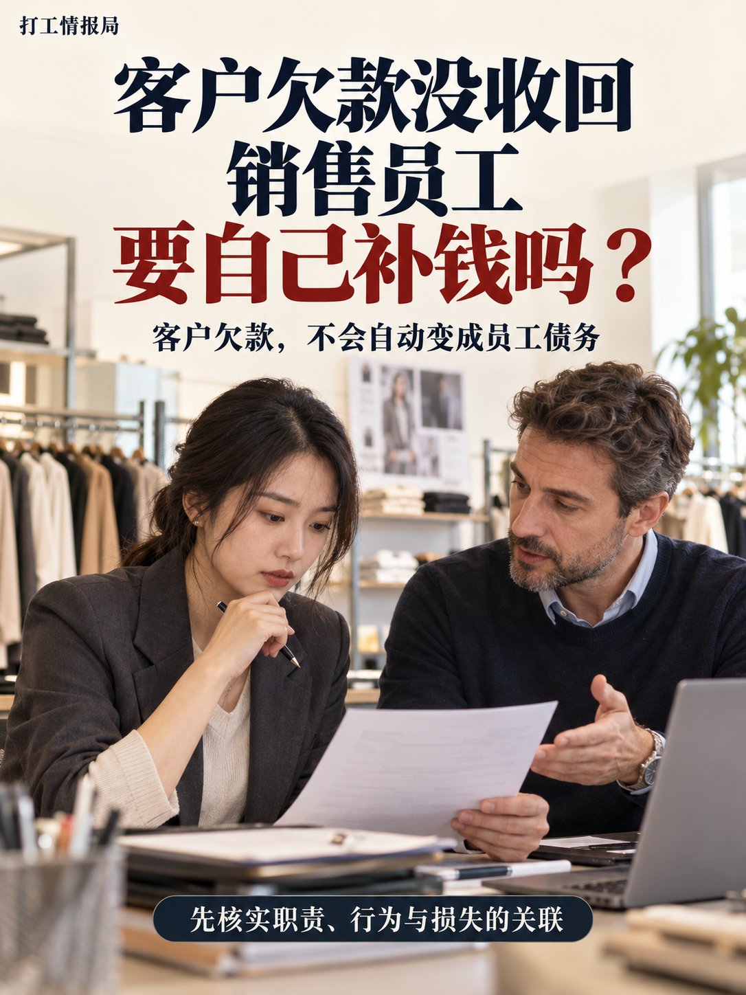 客户欠款没收回，销售员工要自己补钱吗？