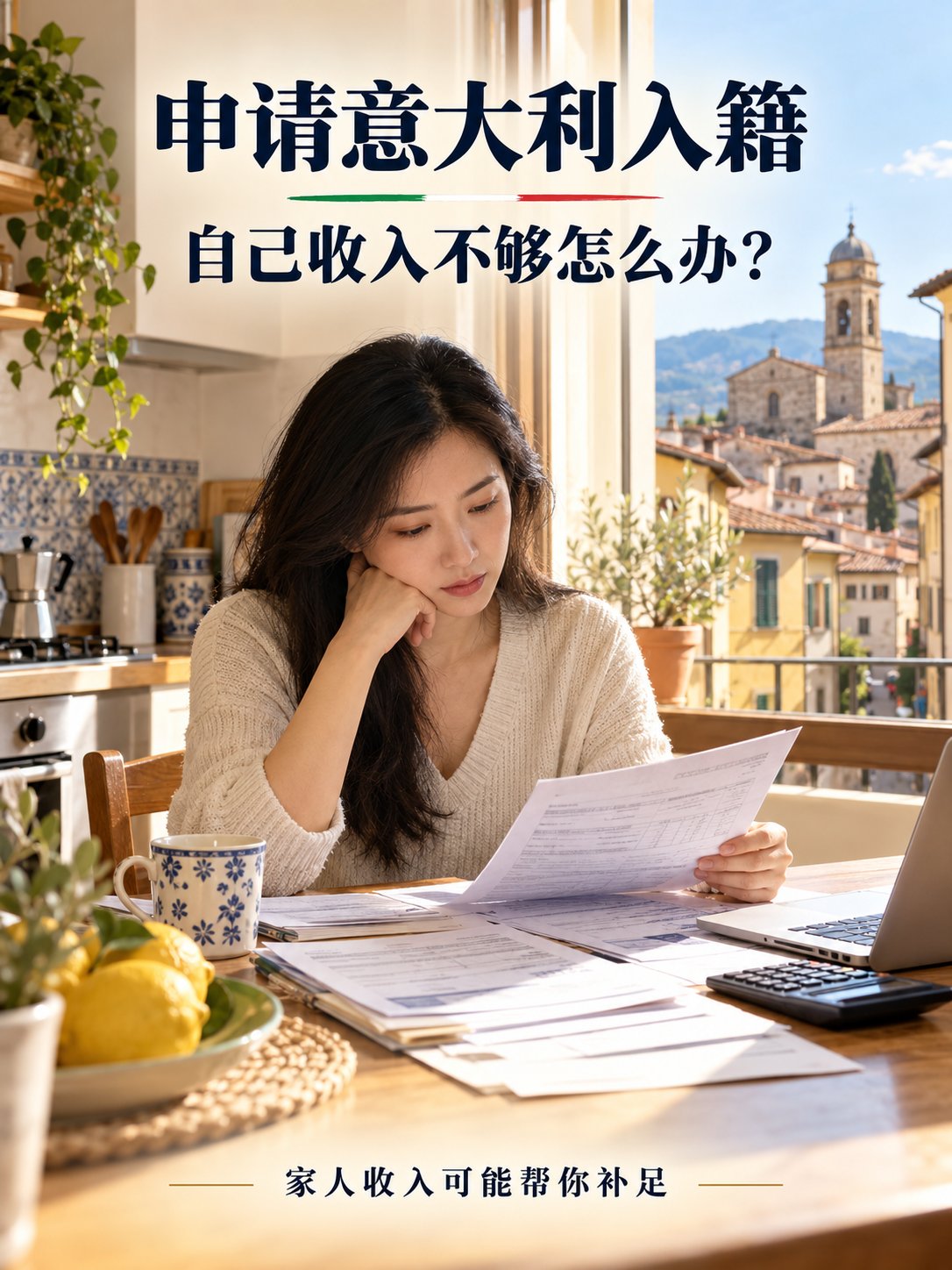 申请意大利入籍，自己收入不够怎么办？