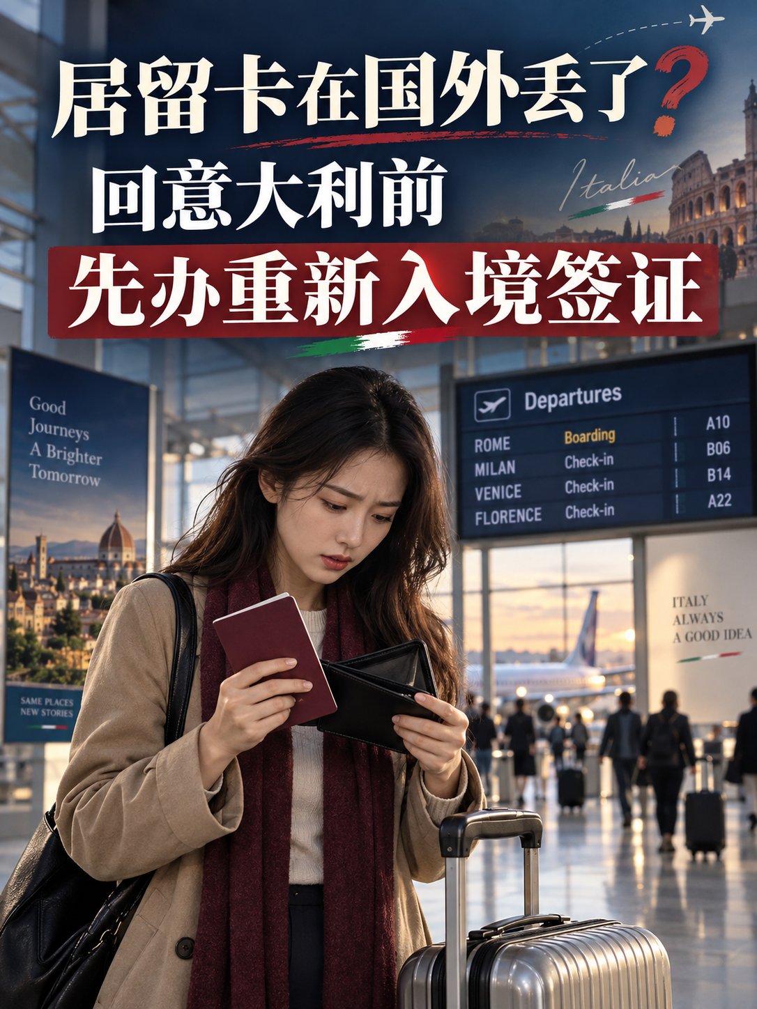 居留卡在国外丢失，回意大利要先办这张签证