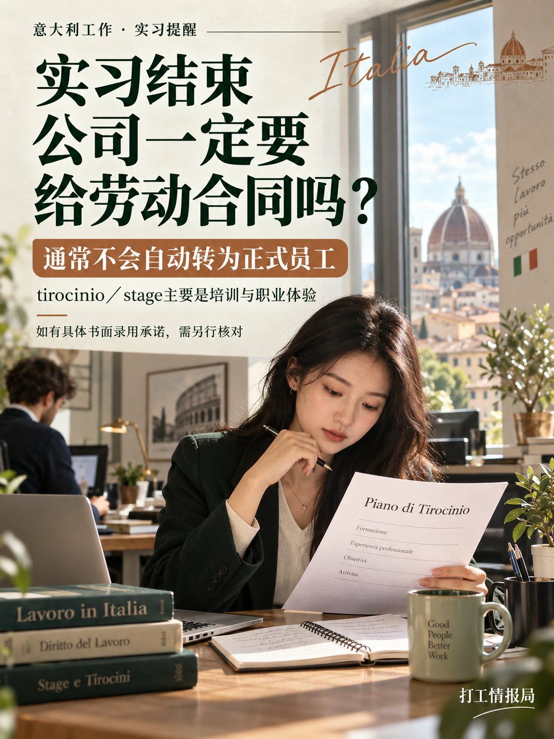 在意大利实习结束，公司一定要给劳动合同吗？