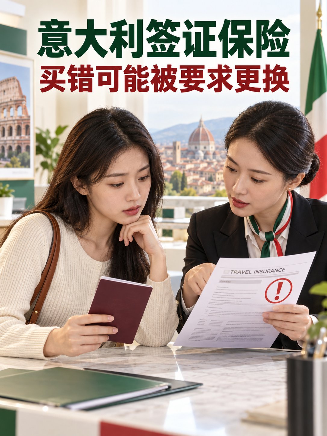 意大利签证保险买错，保额够也可能不合格